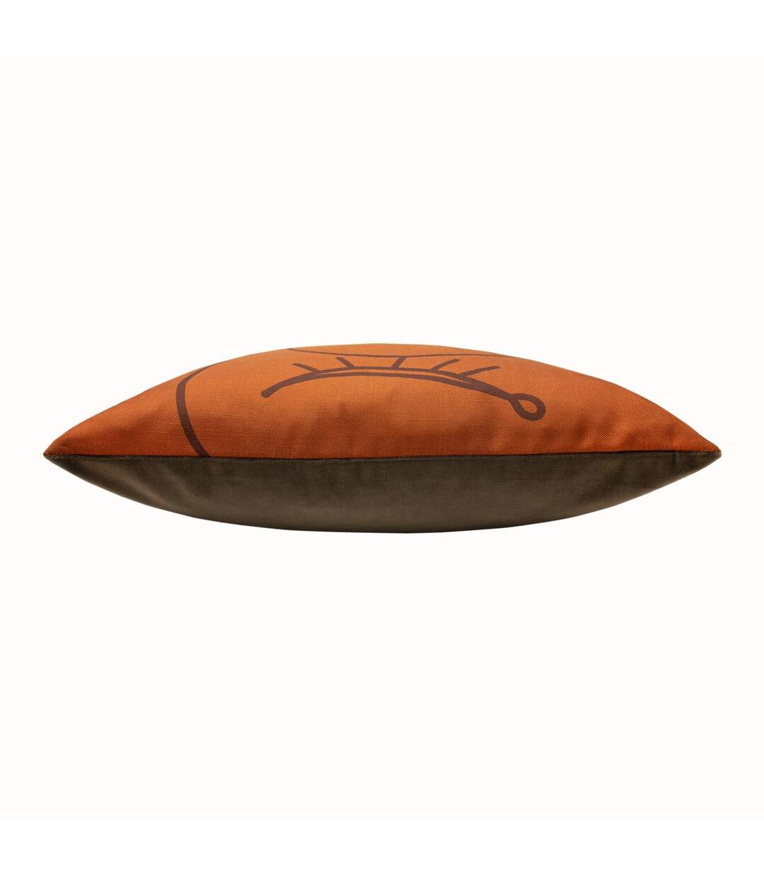 Karma abstract cushion cover 50cm x 50cm orange/brown Furn