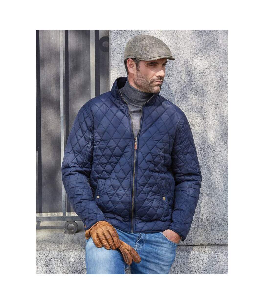 Tee Jays Mens Richmond Diamond Quilted Jacket (Deep Navy) - UTBC3838-1