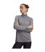 Womens/ladies Tech Textured Half Zip Top Green Black Under Armour-1