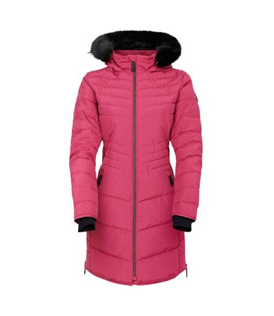 Womens/ladies Striking Iiii Mid Length Padded Jacket Hydrangea Pink Dare 2B