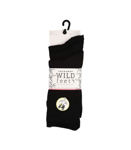 3 Pack Ladies Plain Coloured Bamboo Socks for Summer
