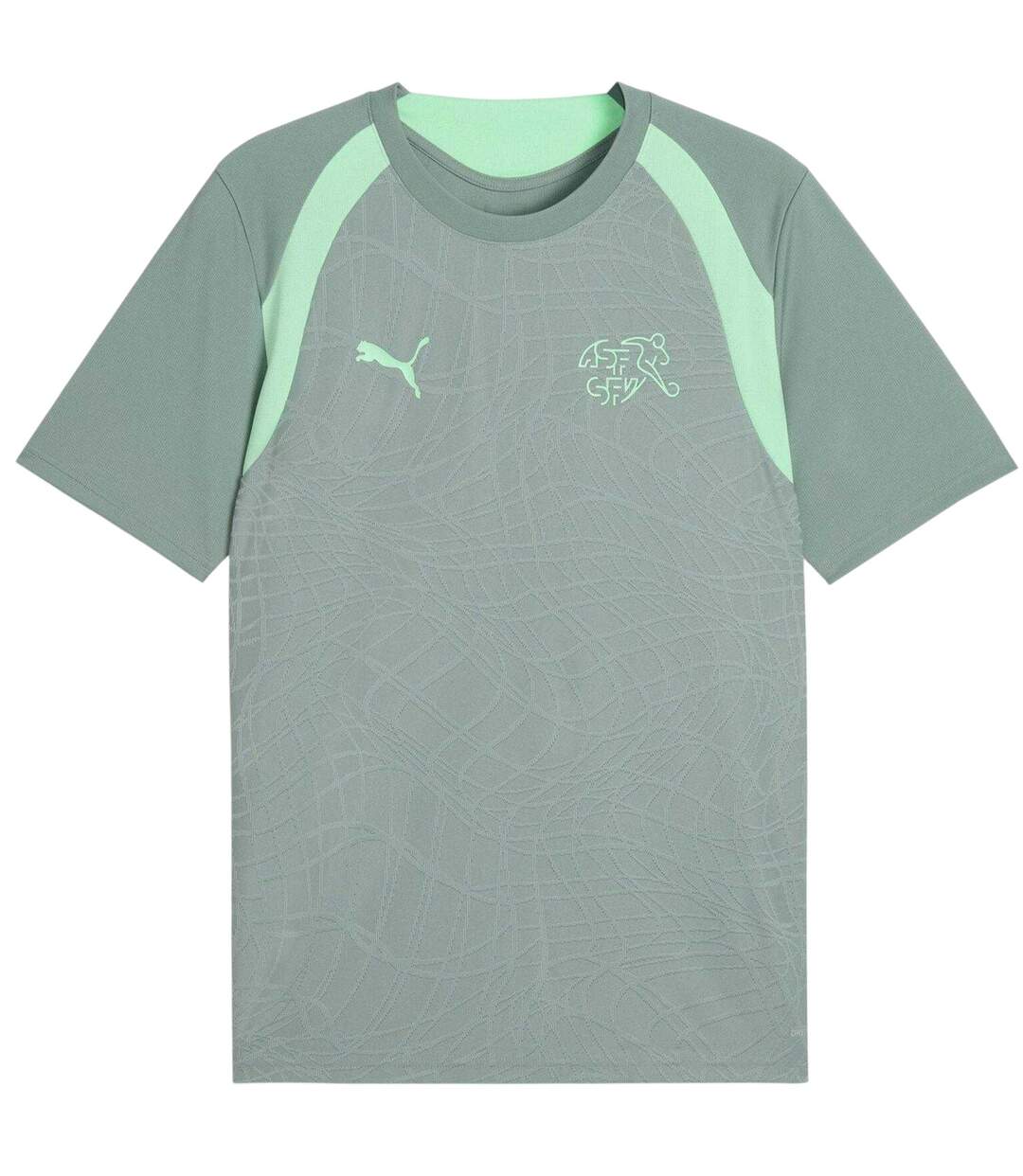 Mens World Cup 2026 Switzerland Fc Football Shirt Green White Puma-2