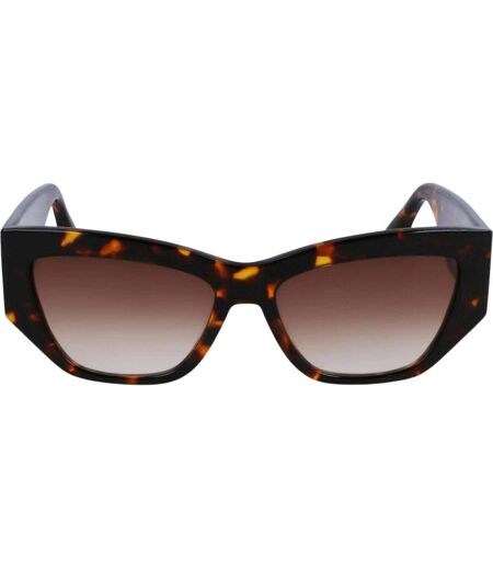 Lunettes De Soleil Motif/style Œil De Chat Femme Taille Unique Brun Havane Foncé Victoria Beckham