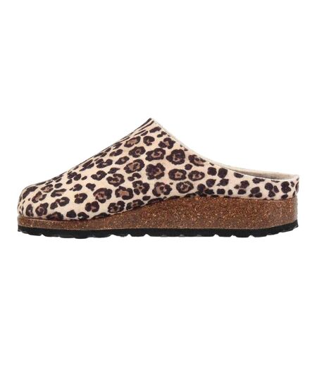 Mules Motif/style Imprimé Léopard Femme Marron Biba