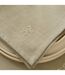 Lot de 4 Serviettes de Table Brodé Joy 40x40cm Kaki-2