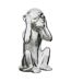 Statue en dolomite Singe 17 x 15 x 28 cm Or-1