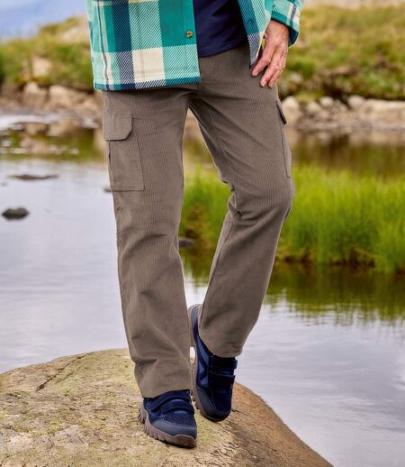Sztreccs kordbársony cargo nadrág