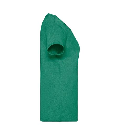 T-shirt Valueweight Femme Vert Chiné Rétro Fruit Of The Loom