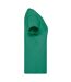 T-shirt Valueweight Femme Vert Chiné Rétro Fruit Of The Loom-2