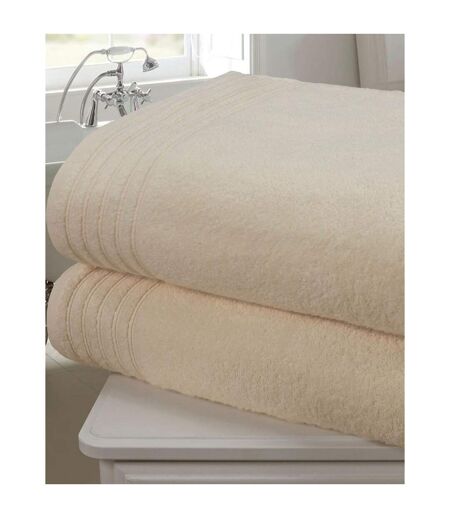 Rapport Soft Touch Towel (Pack of 2) (Cream) (One Size) - UTAG283