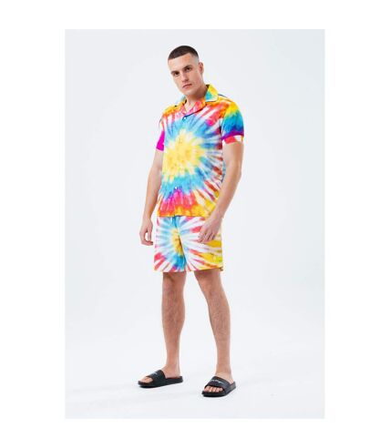 Hype Mens Resort Tie Dye Shirt (Multicolored)