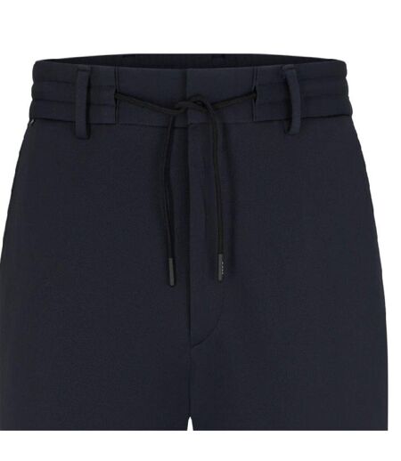 Mens Geniusj Straight Leg Trousers Dark Blue Boss