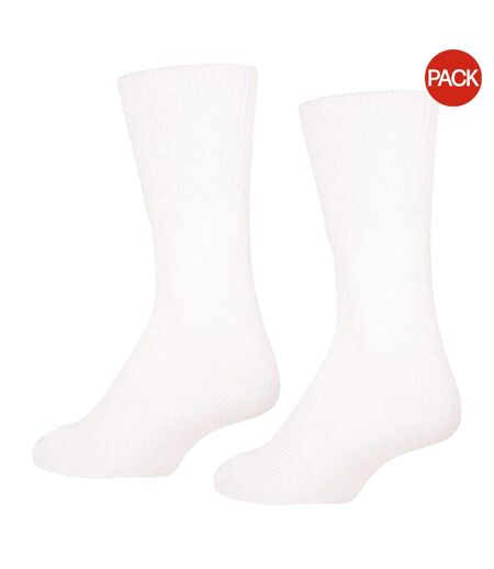 Chaussettes Diabétiques Motif/style Uni Femme Blanc Soxy