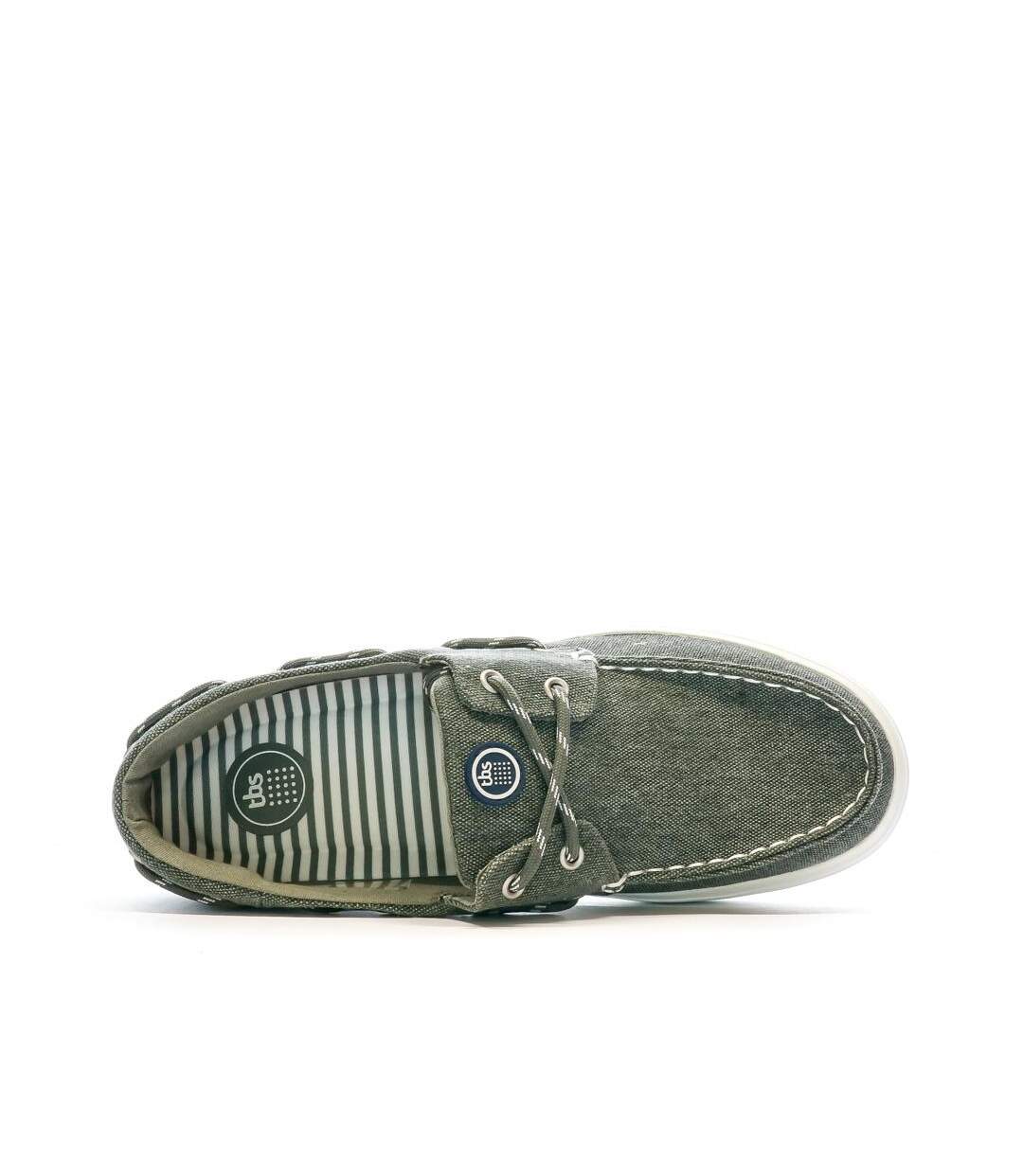 Chaussures bateaux grises homme tbs wallene-4