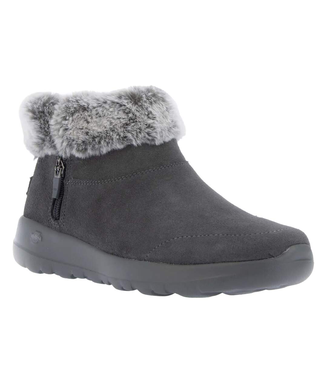 Womens/ladies on-the-go joy savvy boots charcoal Skechers-1