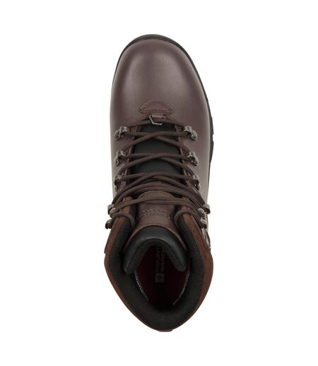 Mountain Warehouse Womens/Ladies Latitude II Extreme Leather Waterproof Walking Boots (Dark Brown)