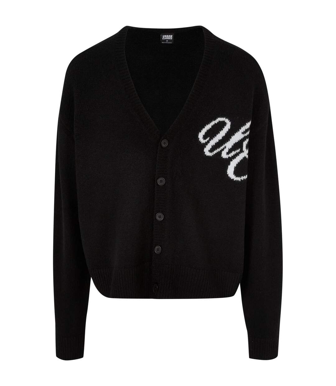 Cardigan Initials Homme Noir Urban Classics-1