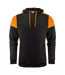 Mens Hoodie Black Orange Printer PRIME-2