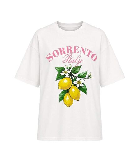 Womens/ladies Sorrento Italy Lemon Oversized T-shirt Multicoloured I Saw It First