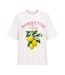 Womens/ladies Sorrento Italy Lemon Oversized T-shirt Multicoloured I Saw It First-1