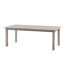 Table de jardin extensible en aluminium effet bois 12 places ALLURE - Grège et avoine-1