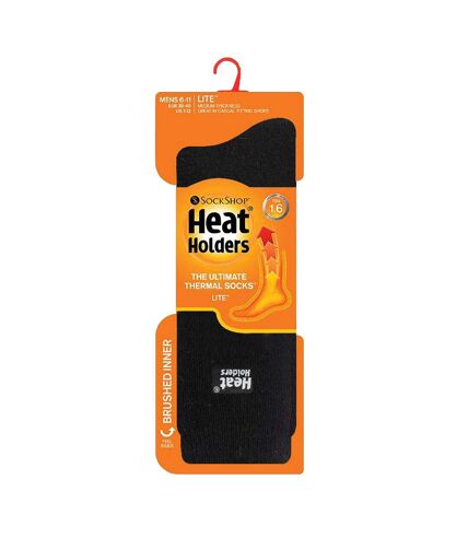 Heat Holders Lite - 3 Pair Multipack Mens Insulated Thermal Socks for Winter | Thin & Warm Socks for Dress Socks