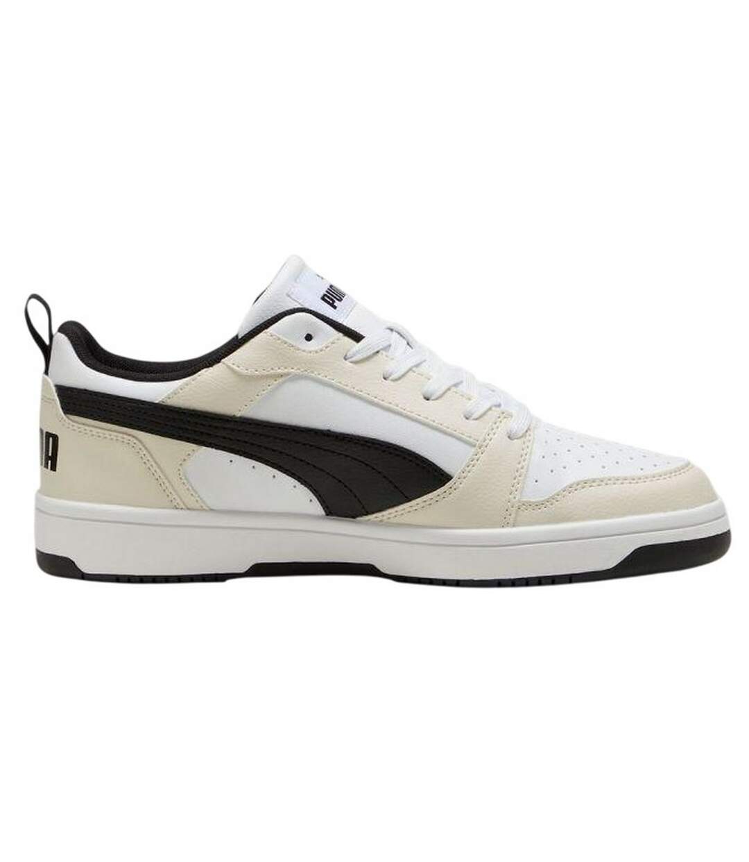 Baskets Rebound V6 Femme Blanc Beige Noir Puma-1