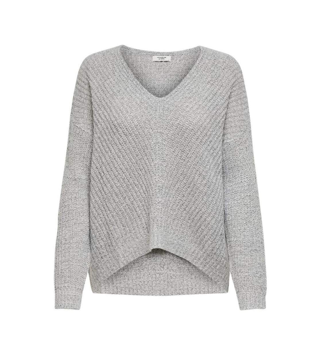 Pull gris chiné femme Jacqueline de Yong MEGAN - XS