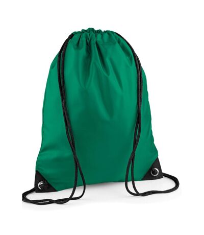 Sac à cordon premium taille unique vert Bagbase