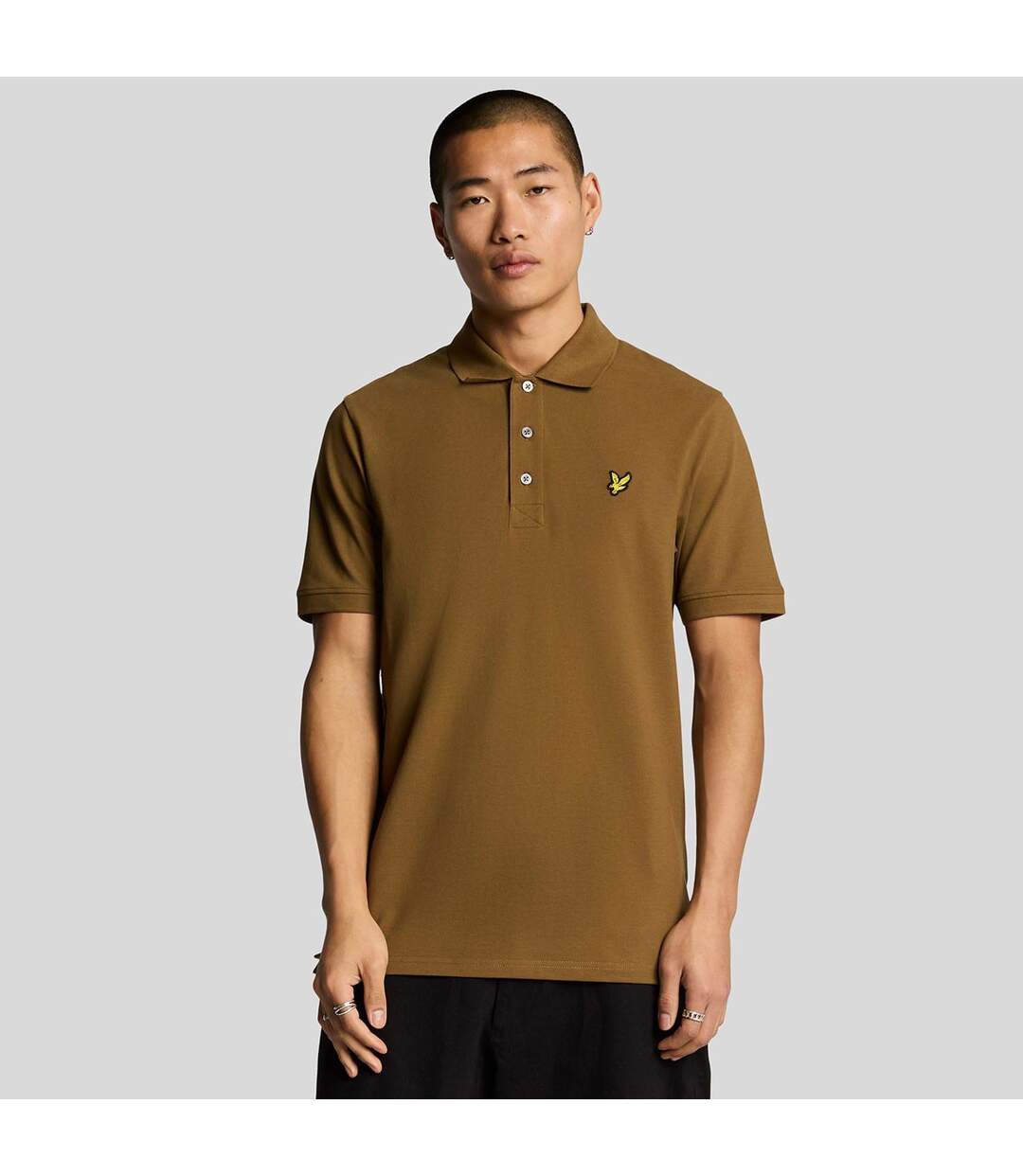 Polo Uni Homme Marron Lyle & Scott-2