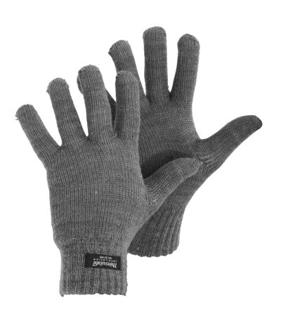 Womens/Ladies Thinsulate Thermal Knitted Winter Gloves (Grey) - UTGL572