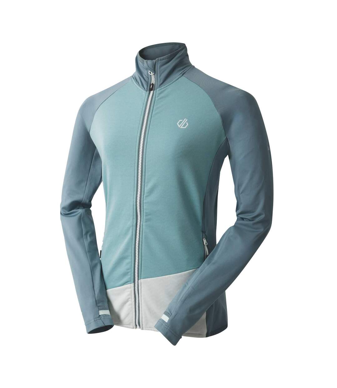 Womens/ladies emerging core stretch midlayer element grey/aquifer/chalk blue Dare 2B-3