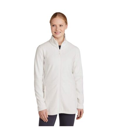 Womens/ladies Longline Fleece Jacket Beige Mountain Warehouse