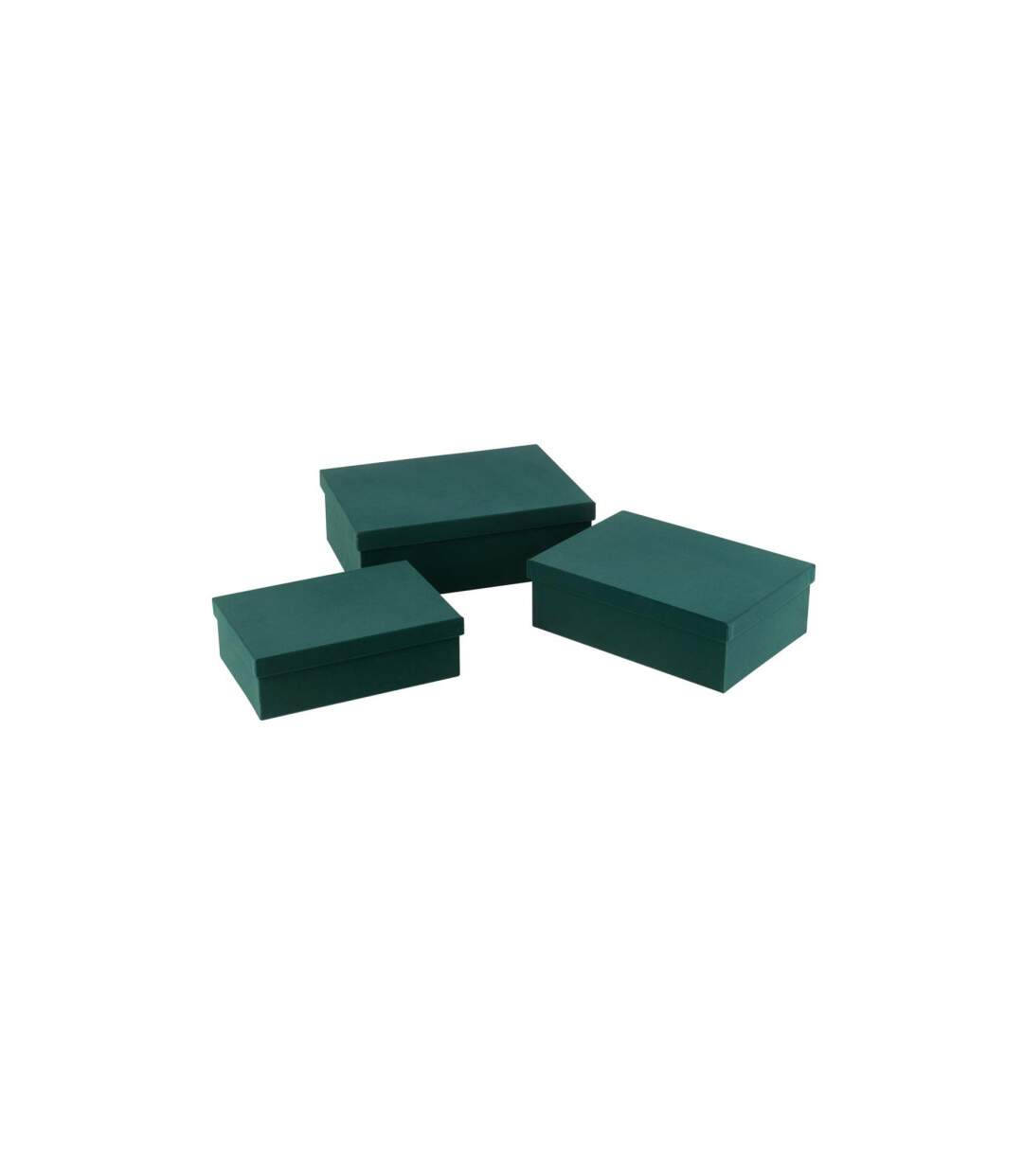 Lot de 3 Boîtes de Rangement Vaughn 36cm Vert-1