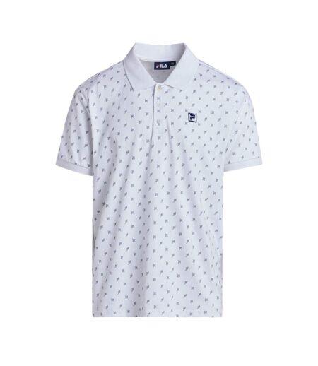Polo blanc homme fila hart faded - l