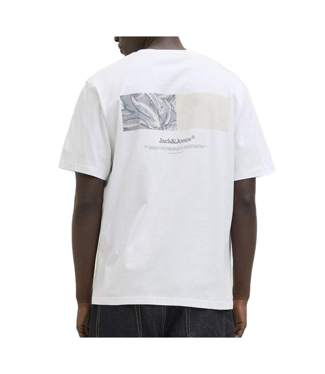 T-Shirt blanc homme jack & jones back-2