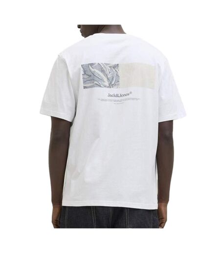 T-Shirt blanc homme jack & jones back
