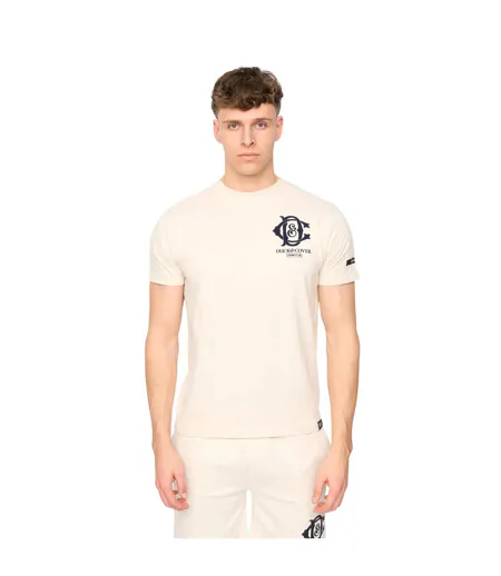 T-shirt Décontracté Motif/style Logo Randolph Homme Beige Gris Duck And Cover