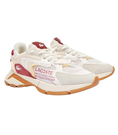 Baskets L003 Neo Adulte Blanc Rouge Lacoste