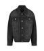 Veste En Jean Homme Noir Délavé Build Your Brand-2