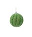 Foam glitter bauble 8cm mistletoe green Kaemingk