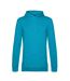 Sweat À Capuche Motif/style Uni Homme Bleu Hawaïen B&C-1