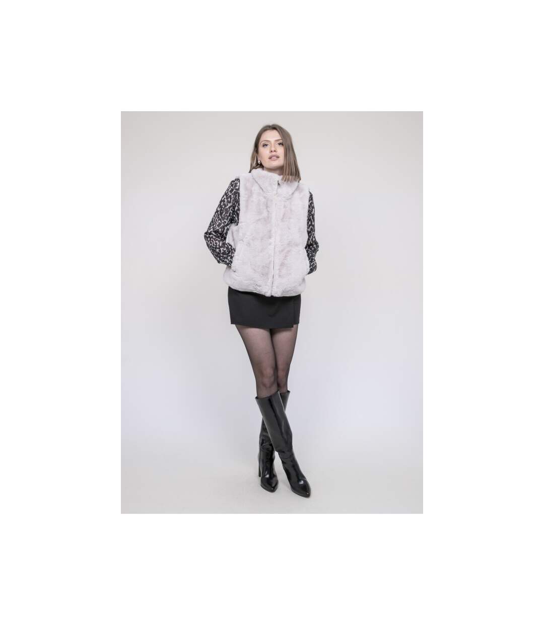 Veste sans manche fausse fourrure UNIKA - Dona X Lisa-4