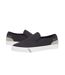 Mens Plain Slip-on Flat Trainers Navy Bench-4