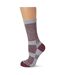 Craghoppers Womens/Ladies Temperature Control Socks (Grey Marl/Wild Berry) - UTCG1523