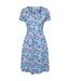 Womens/ladies orchid floral uv dress bright blue Mountain Warehouse-1