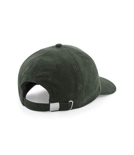 Beechfield Mens Heritage Cord Cap (Dark Olive) - UTRW5985