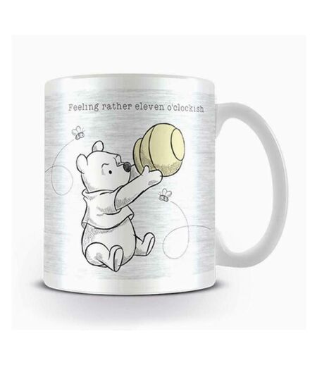 Winnie the Pooh - Mug ELEVEN O'CLOCKISH (Noir / Blanc / Jaune) (Taille unique) - UTPM3074