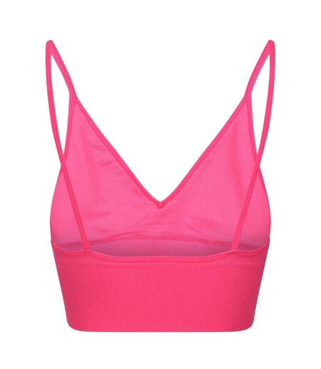 Womens/ladies Ribbed Slim Bra Bright Magenta Lee