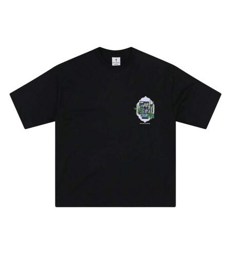 T-shirt Paradise Gardens Homme Noir Rose London
